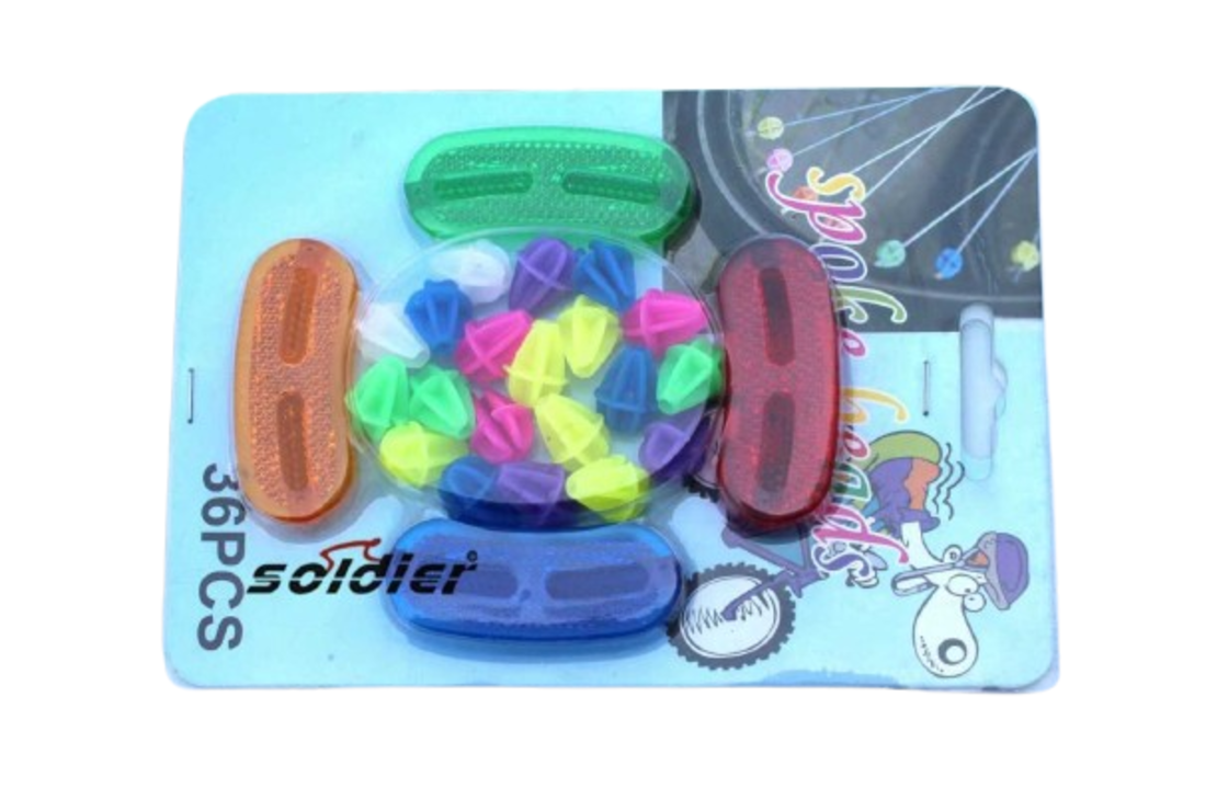 Set reflector si decor pentru spitele bicicletei - S65-05H - 652213