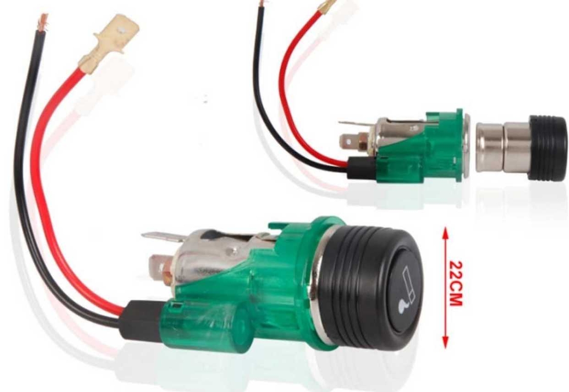 Bricheta auto cu iluminare incorporata - HQ -6105 - 22mm - 12V - 964922