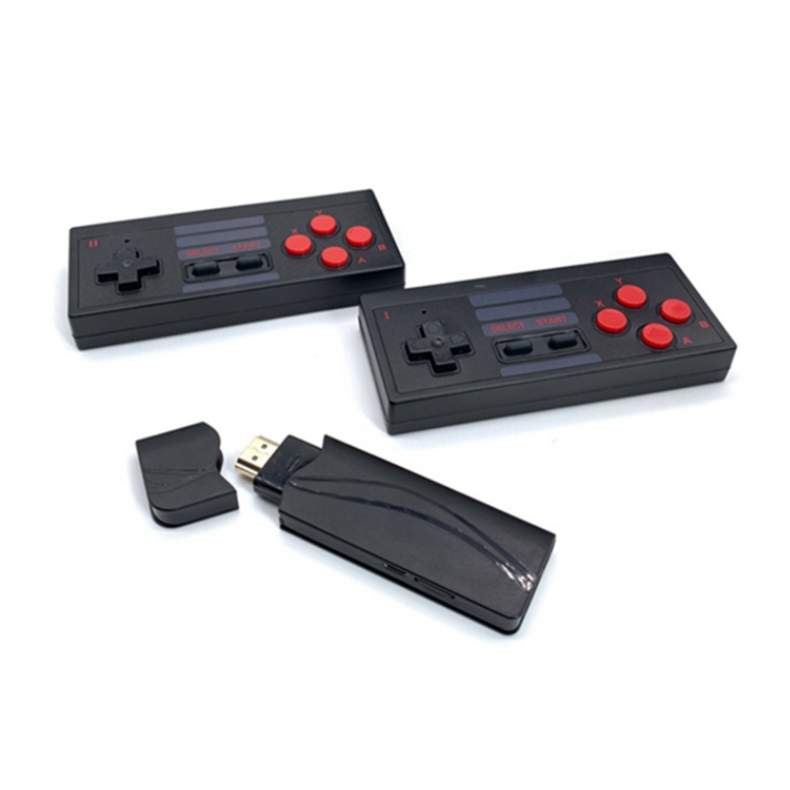 Mini consolă de jocuri fără fir cu 2 controlere - 628 jocuri - HD08-U - 884041