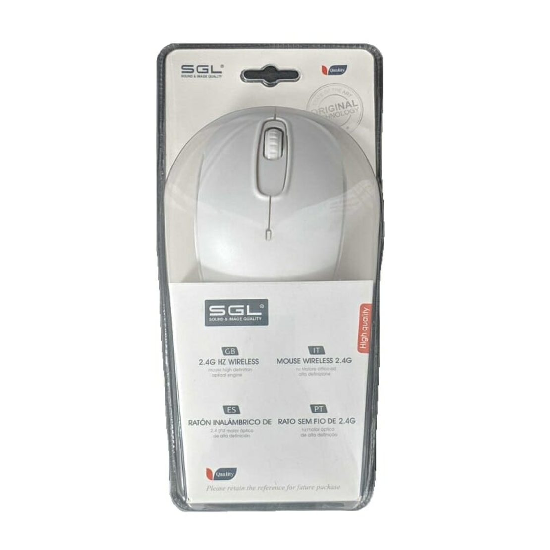 Mouse fără fir - K012C - Alb - 177289