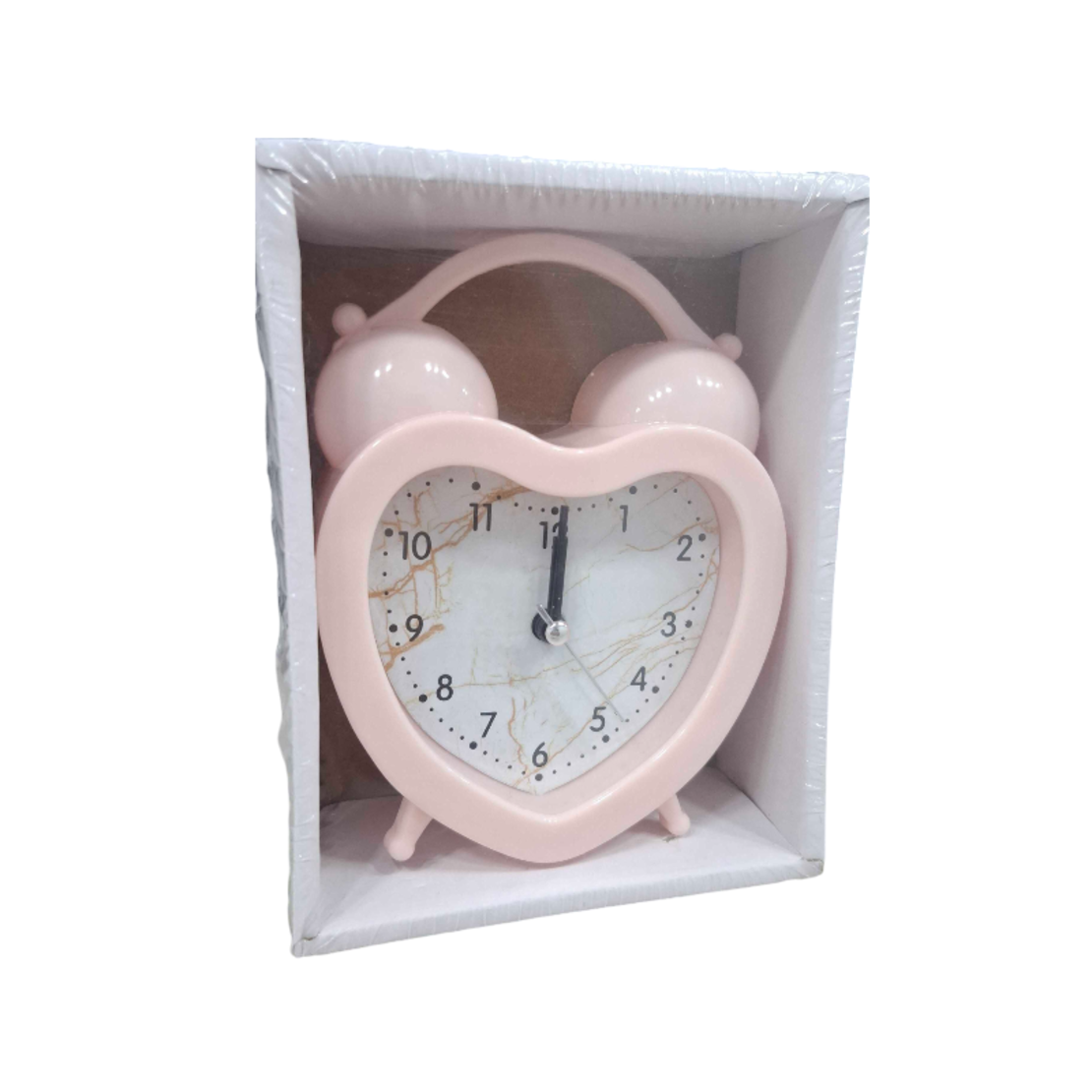 Ceas de birou - Ceas deşteptător - 617D - 906175 - Roz