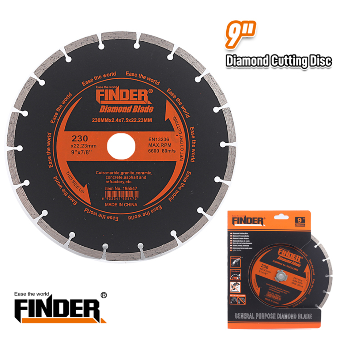 Disc diamantat - 230 mm/9