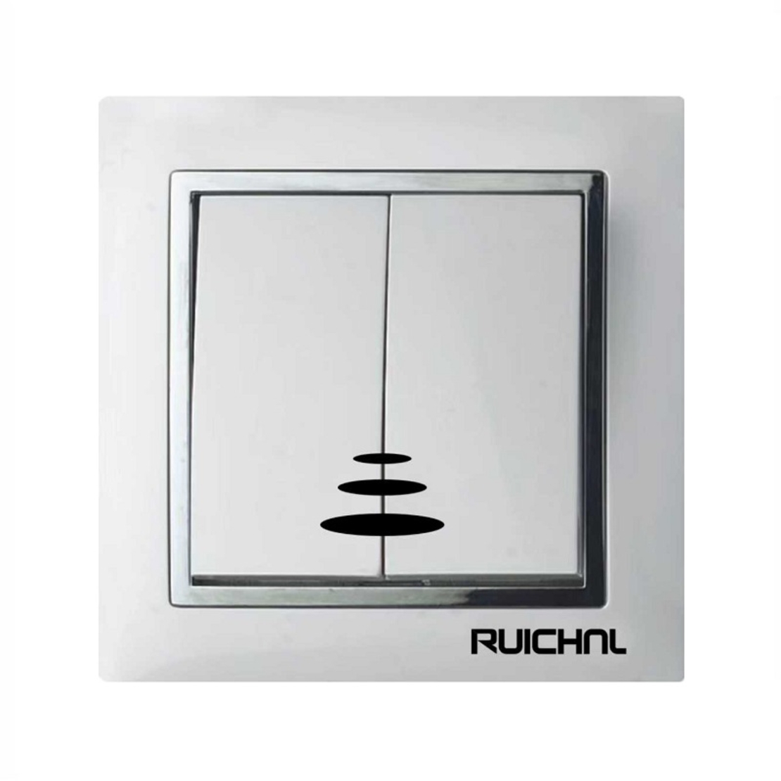Întrerupător de lumină pentru montaj încastrat pe perete - Dublu - RC3603 - 360302