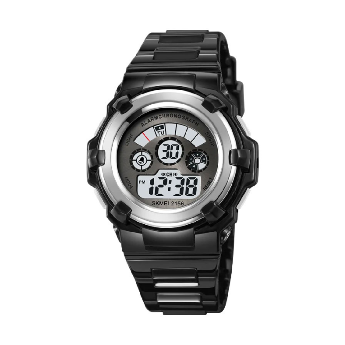 Ceas digital de mână - Skmei - 2156 - negru/argintiu