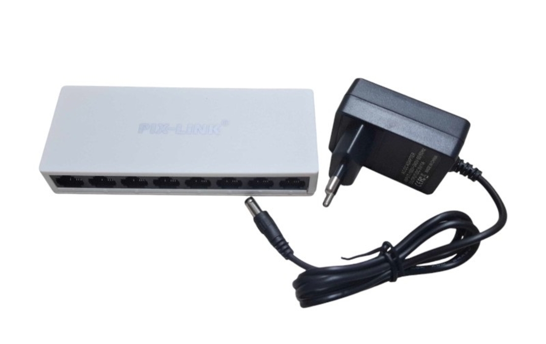 Comutator de internet cu 8 porturi - SW08S-8 - Pix-Link - 812037
