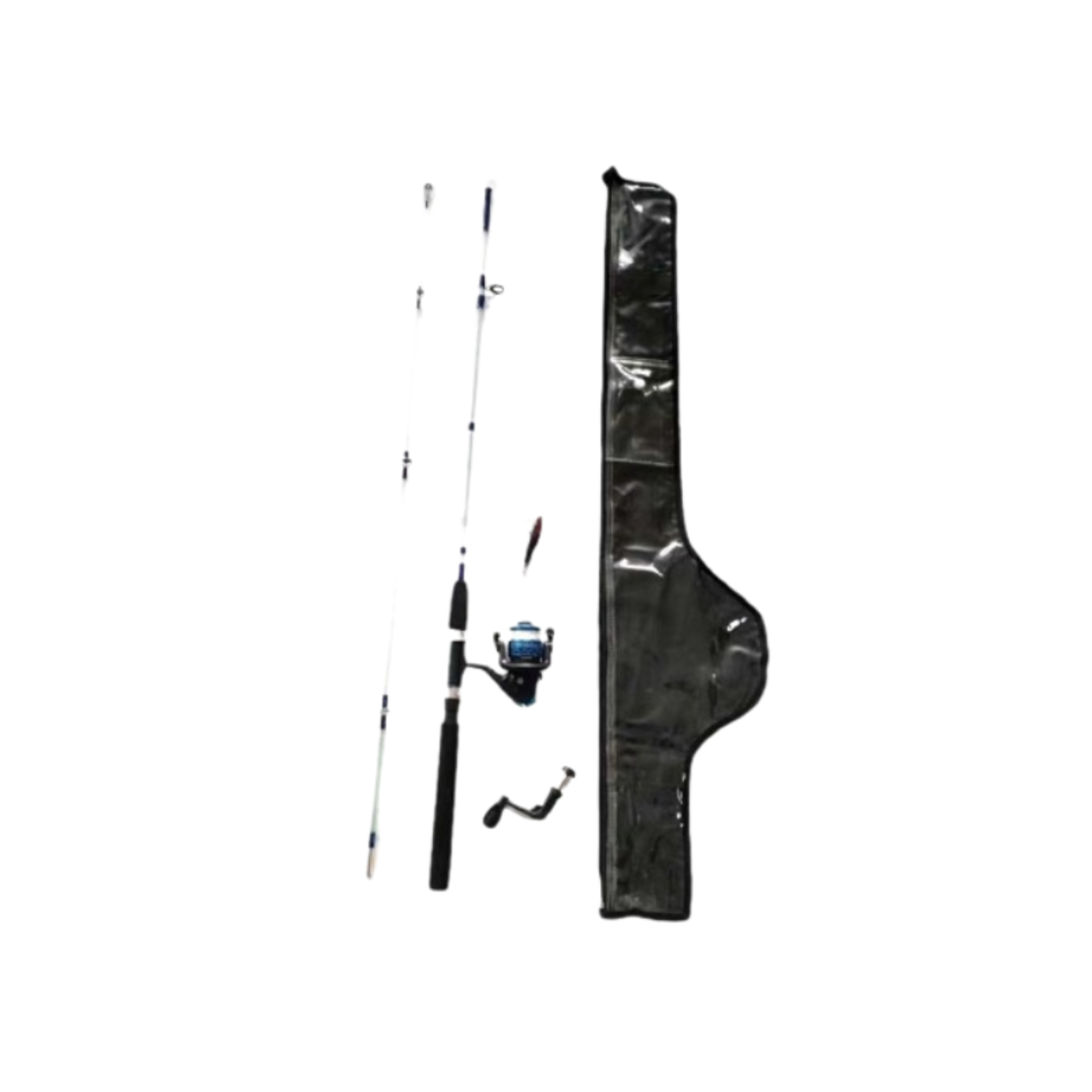Lansetă telescopică cu mulinetă și carcasă - 2,1 m - 31509