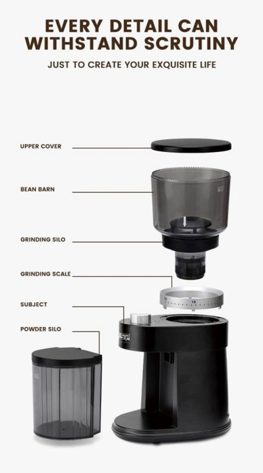 Rasnita de cafea - ΚΑ3083 - DSP - 613439 - Negru