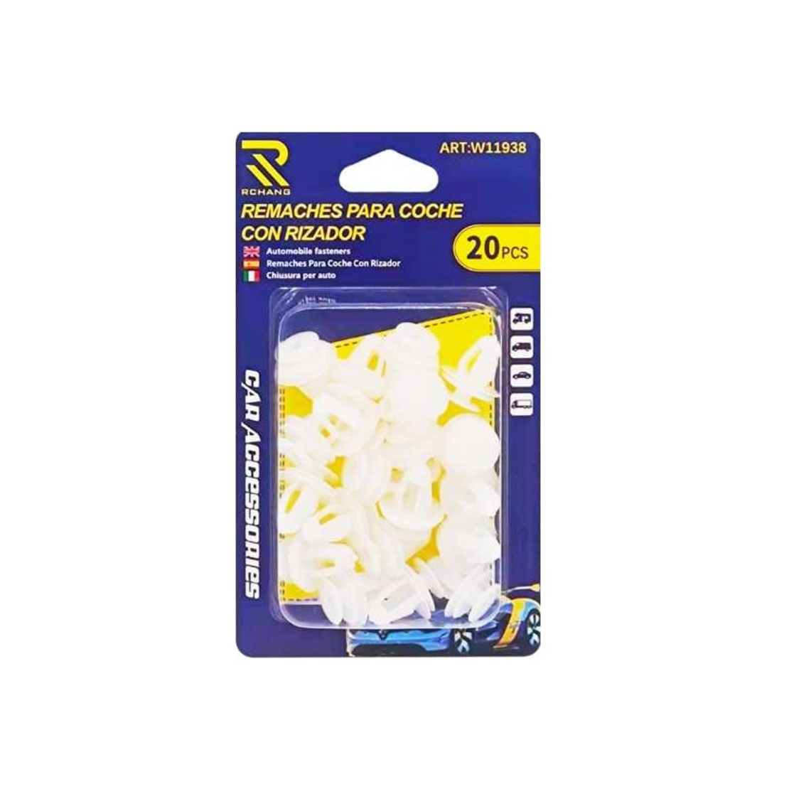 Set 20 de cleme din plastic pentru autoturisme - TH -411- 119216