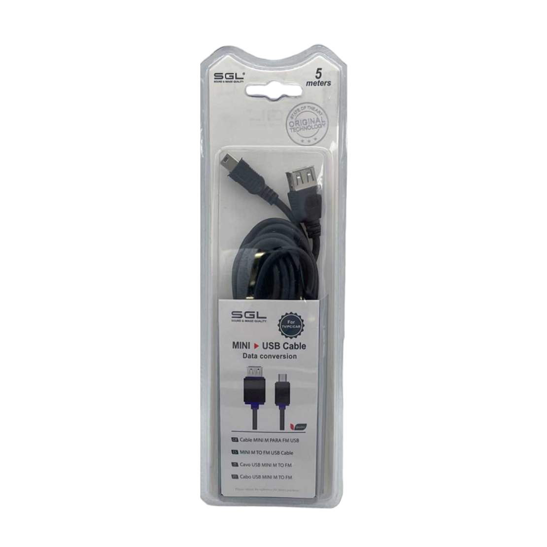 Cablu de transfer de date - Date - 17S - USB - A mamă/USB mini masculin - 1,5 m - 097480