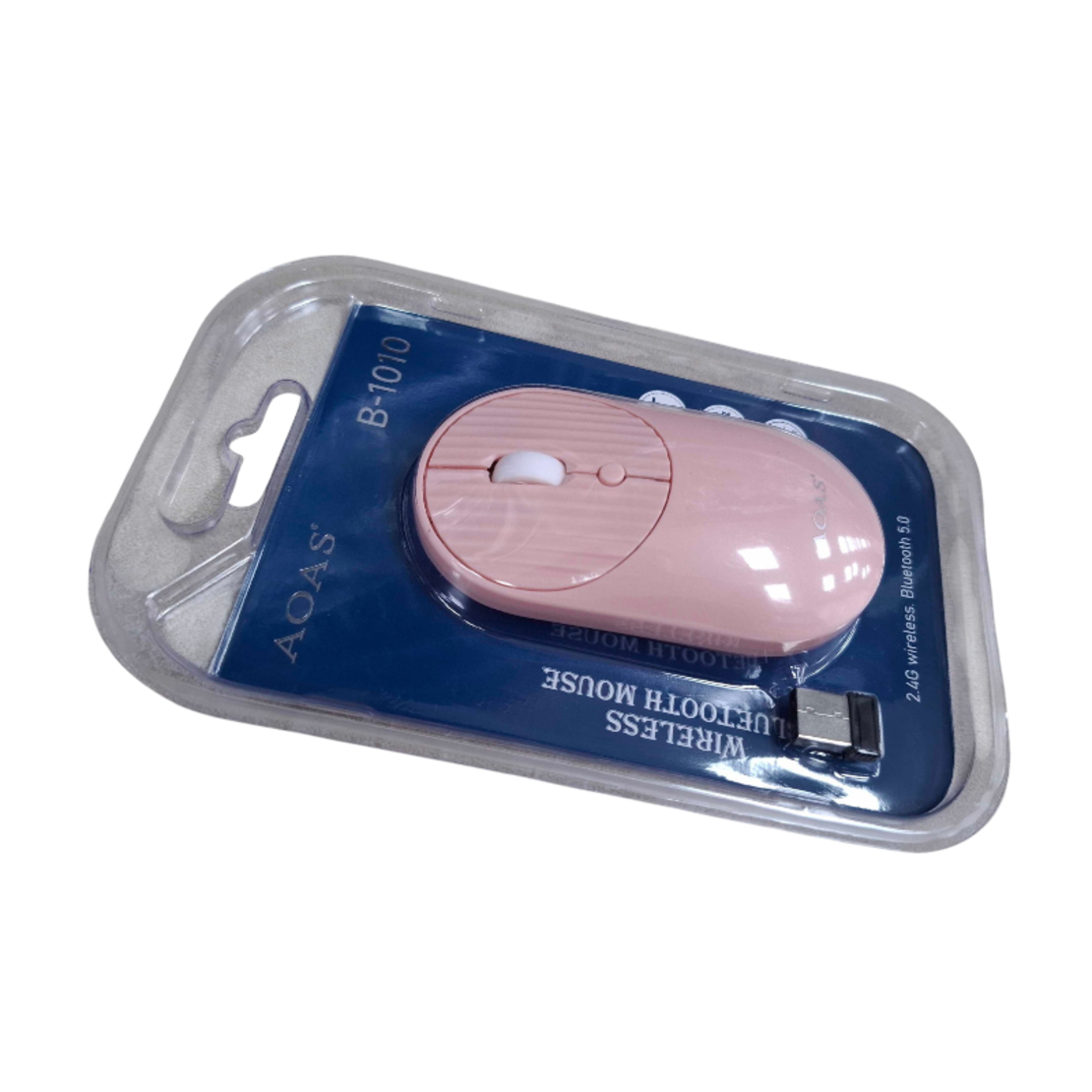 Mouse fără fir - B1010 - AOAS - 654863 - Roz