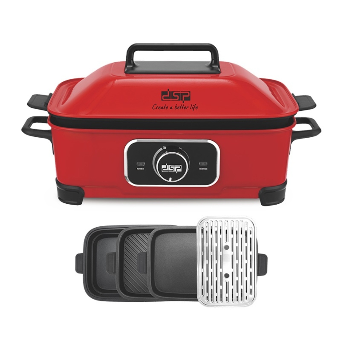 Multicooker 4 în 1 - KC3040 - DSP - 613712 - Roșu