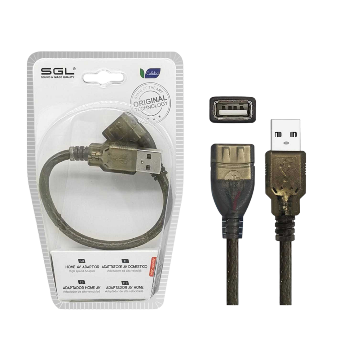 Adaptor pentru adaptor - USB -A mascul/fema - 4s -01 - 20cm - 098081