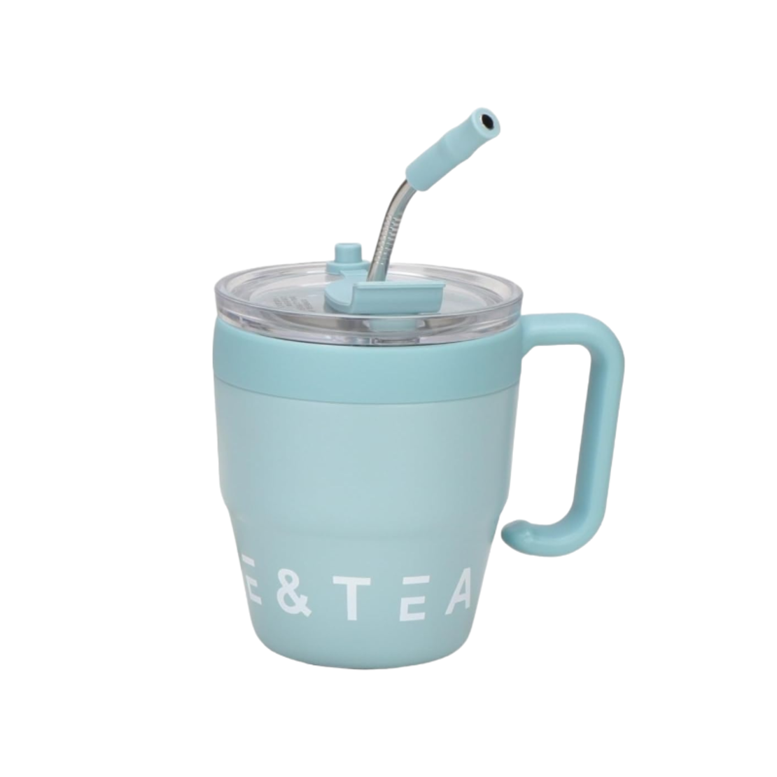 Thermos cu paie - 450 ml - 954293 - Albastru