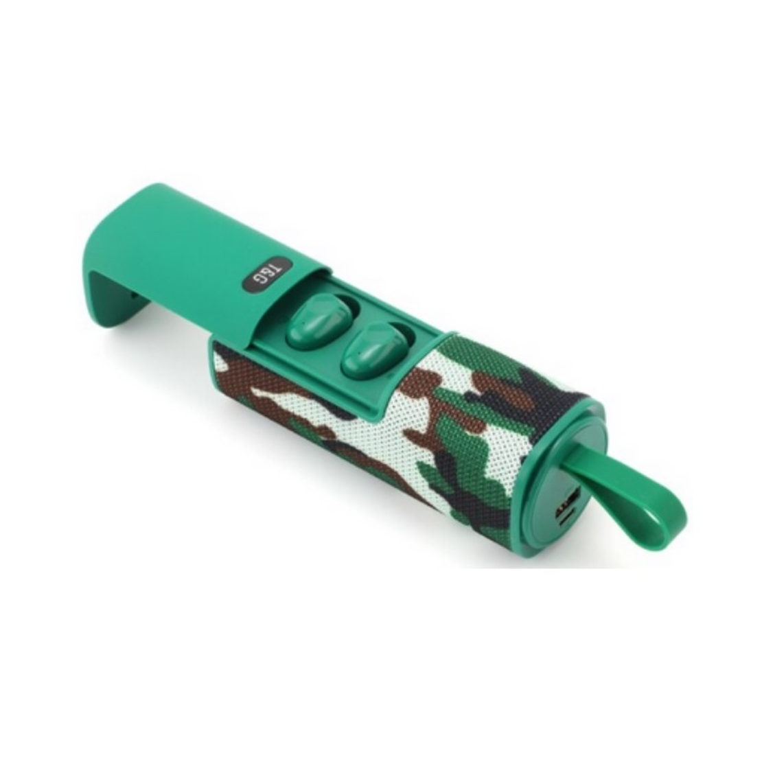 Difuzor Bluetooth fără fir cu set de căști - TG807 - 883815 - verde armată