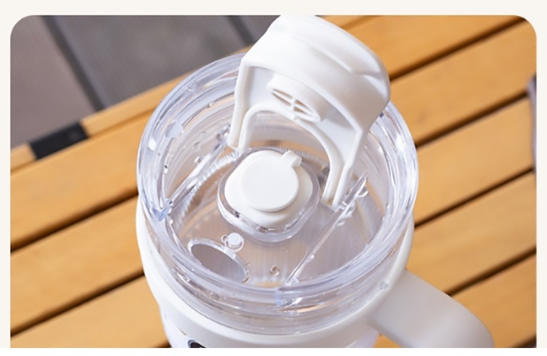 Pahar cu apa din plastic cu paie - DL24613 - 850 ml - 839406