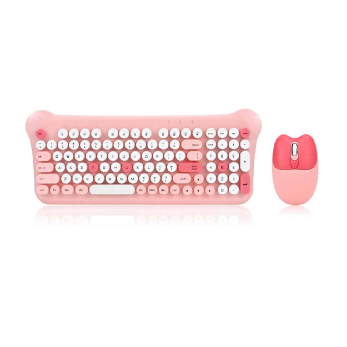 Set tastatura si mouse wireless - AS212 - AOAS - 655006 - roz