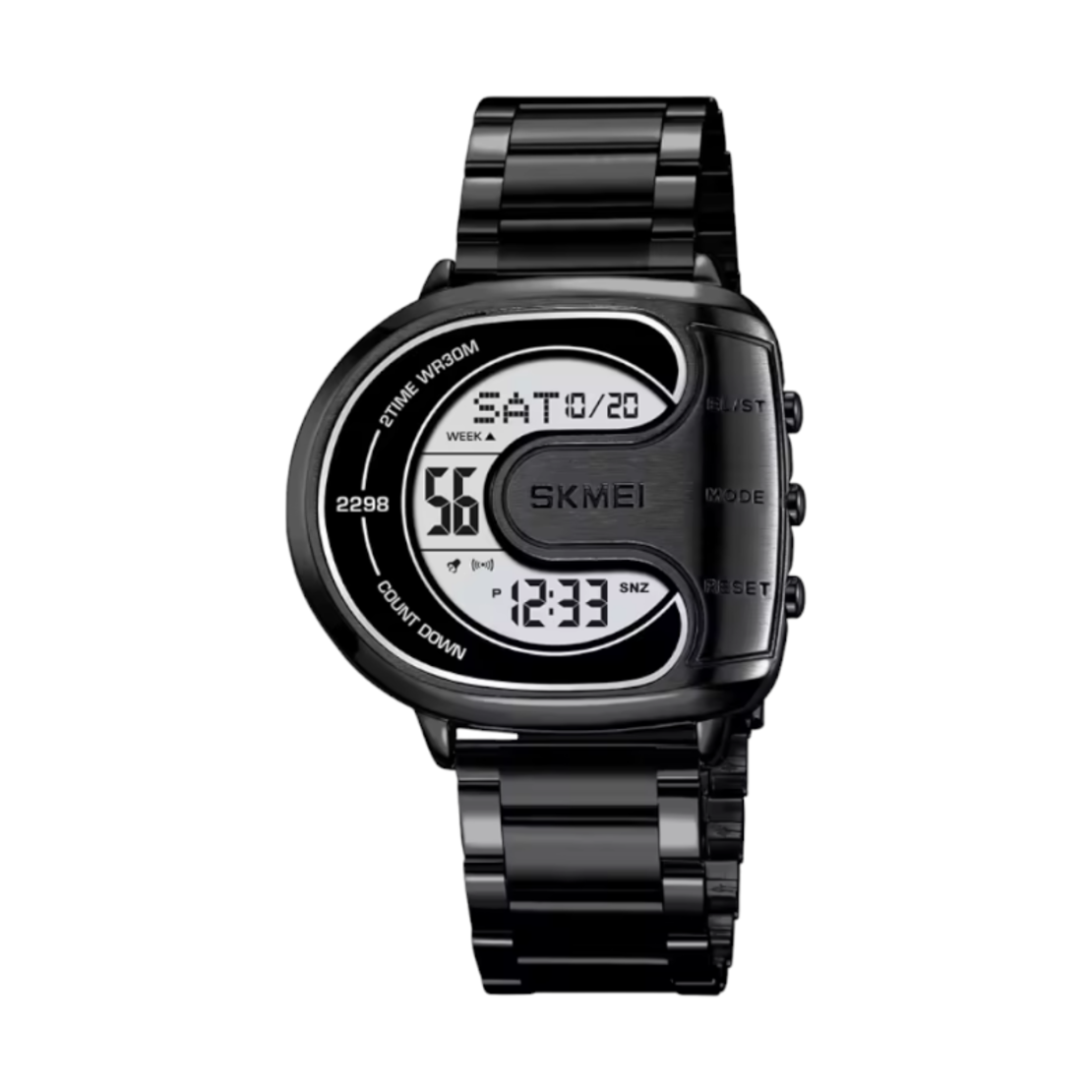 Ceas de mână digital - Skmei - 2298 - negru/alb