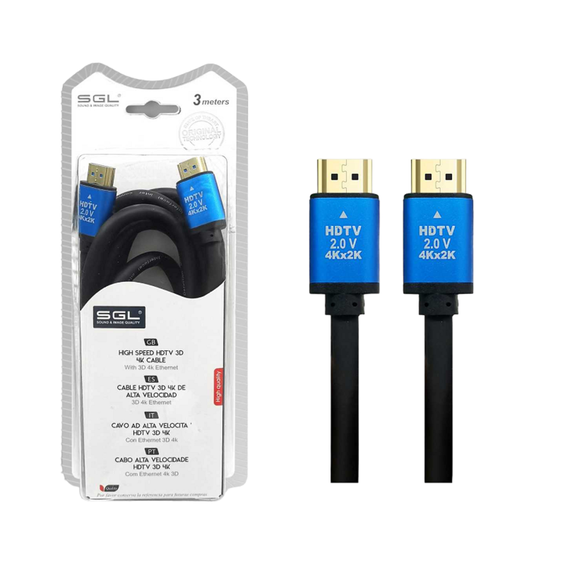 Cablu HDMI - 1594-3D-4K - tată/tată - 3m - 094809