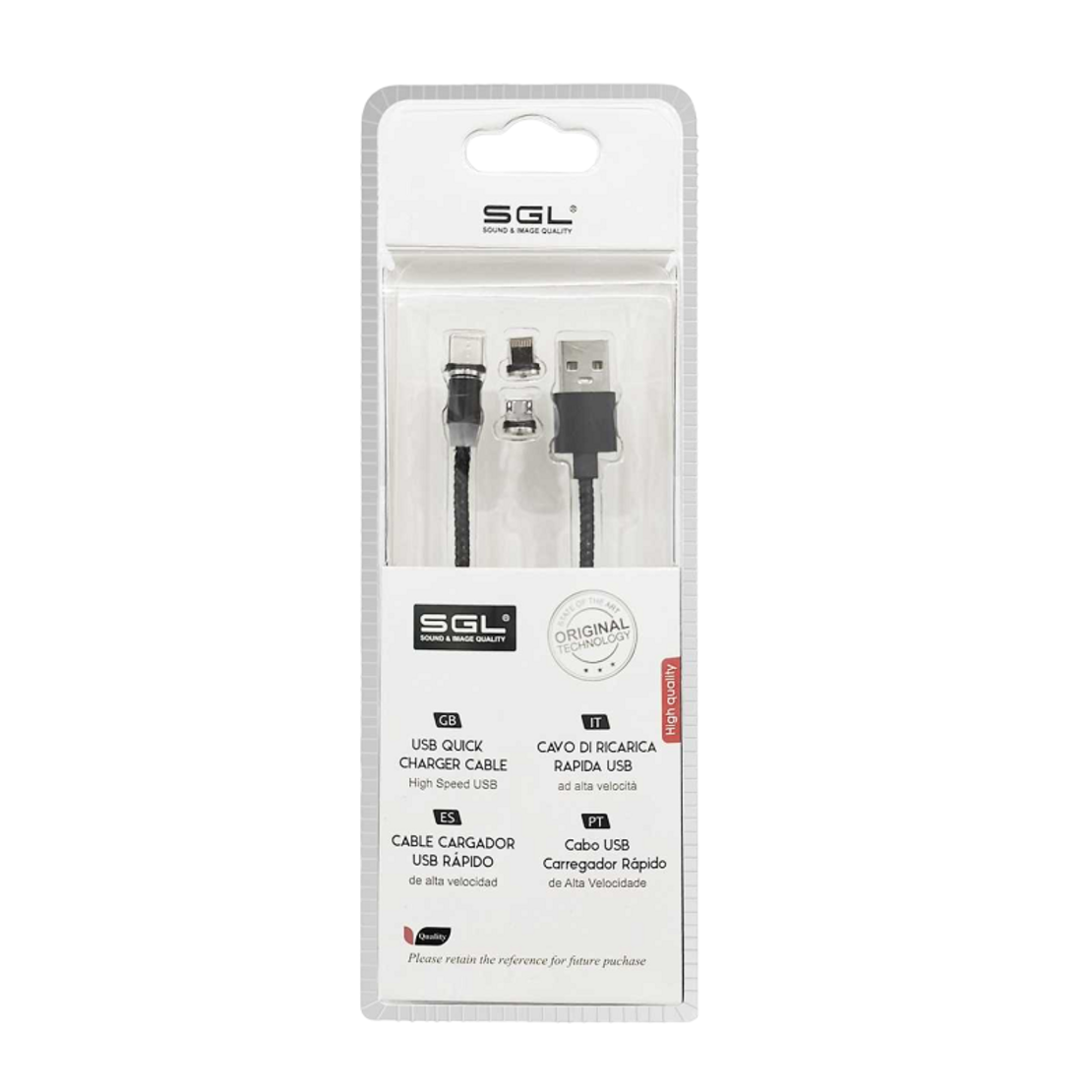 Cablu de încărcare și date - 3 în 1 - Încărcare rapidă - S03 - 1m - 099422