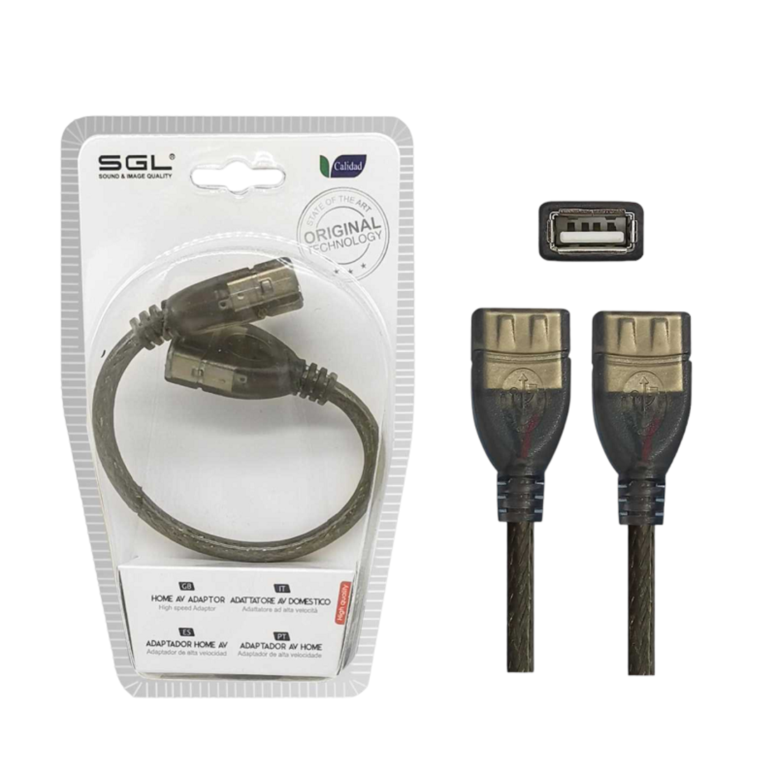 Adaptor pentru adaptor - USB -A femela/fema - 8s -01 - 20cm - 098098