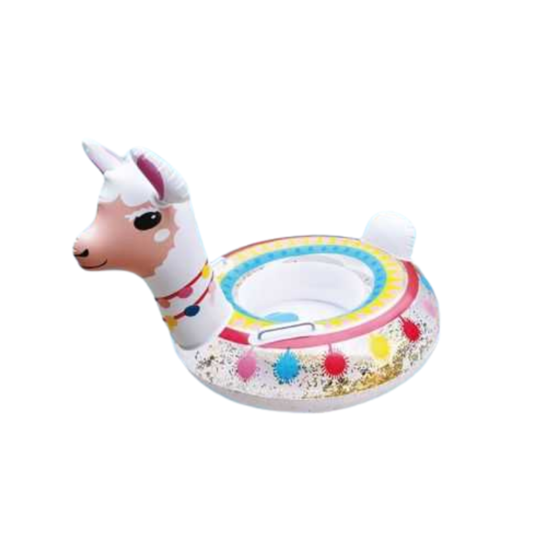 Centura de salvare gonflabilă cu scaun și mânere - Llama - 80 cm - 150427