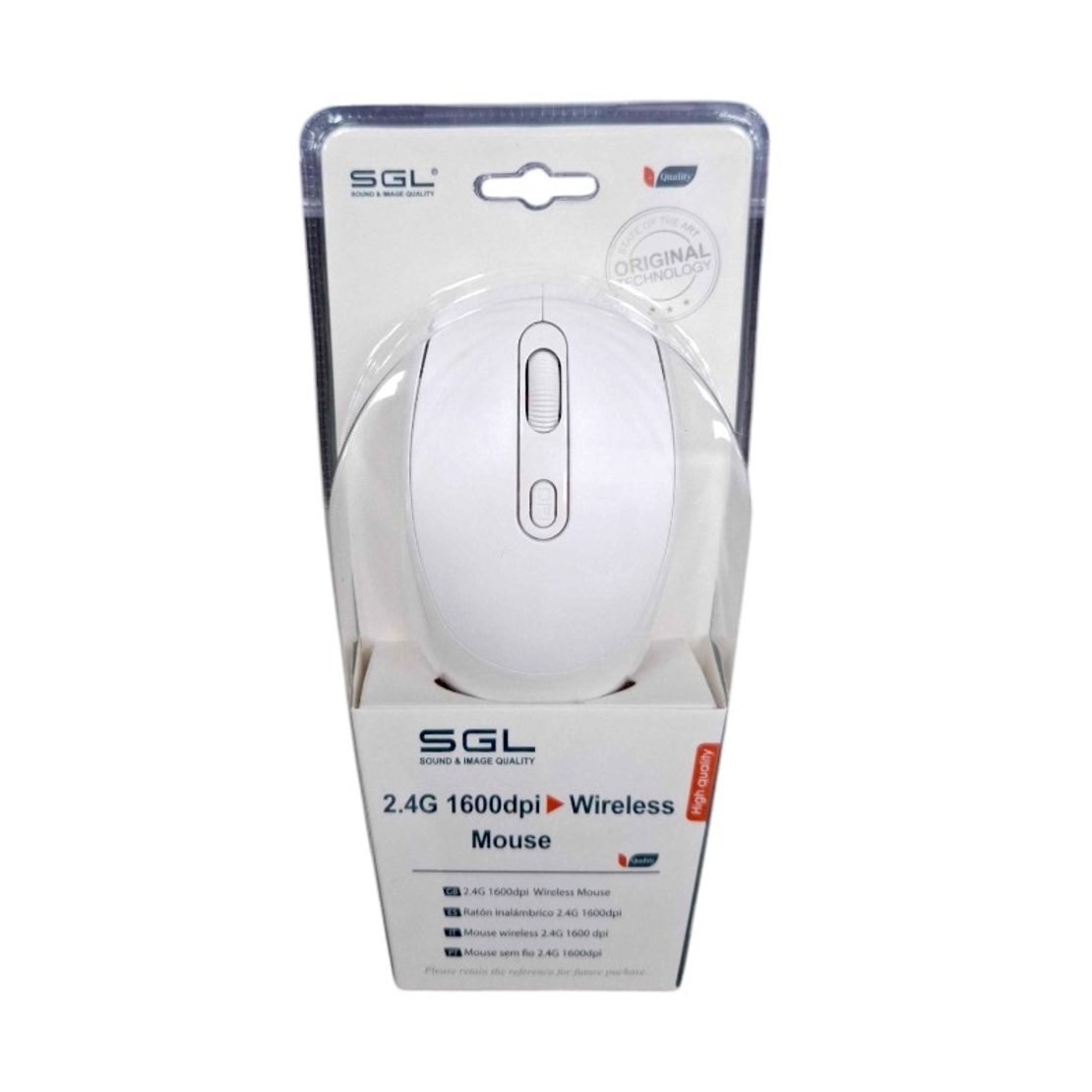 Mouse fără fir - K103 - 177272 - Alb/Albastru
