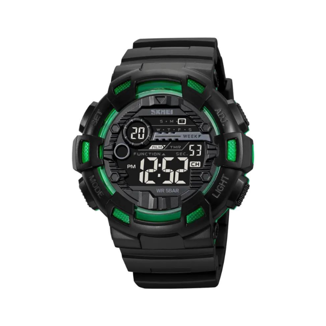 Ceas digital de mână - Skmei - 2110 - Negru/Verde