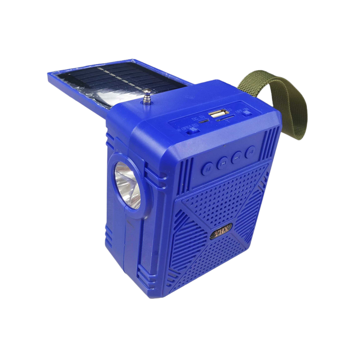 Difuzor Bluetooth Wireless cu Panou Solar - YHX-03 - 040032 - Albastru