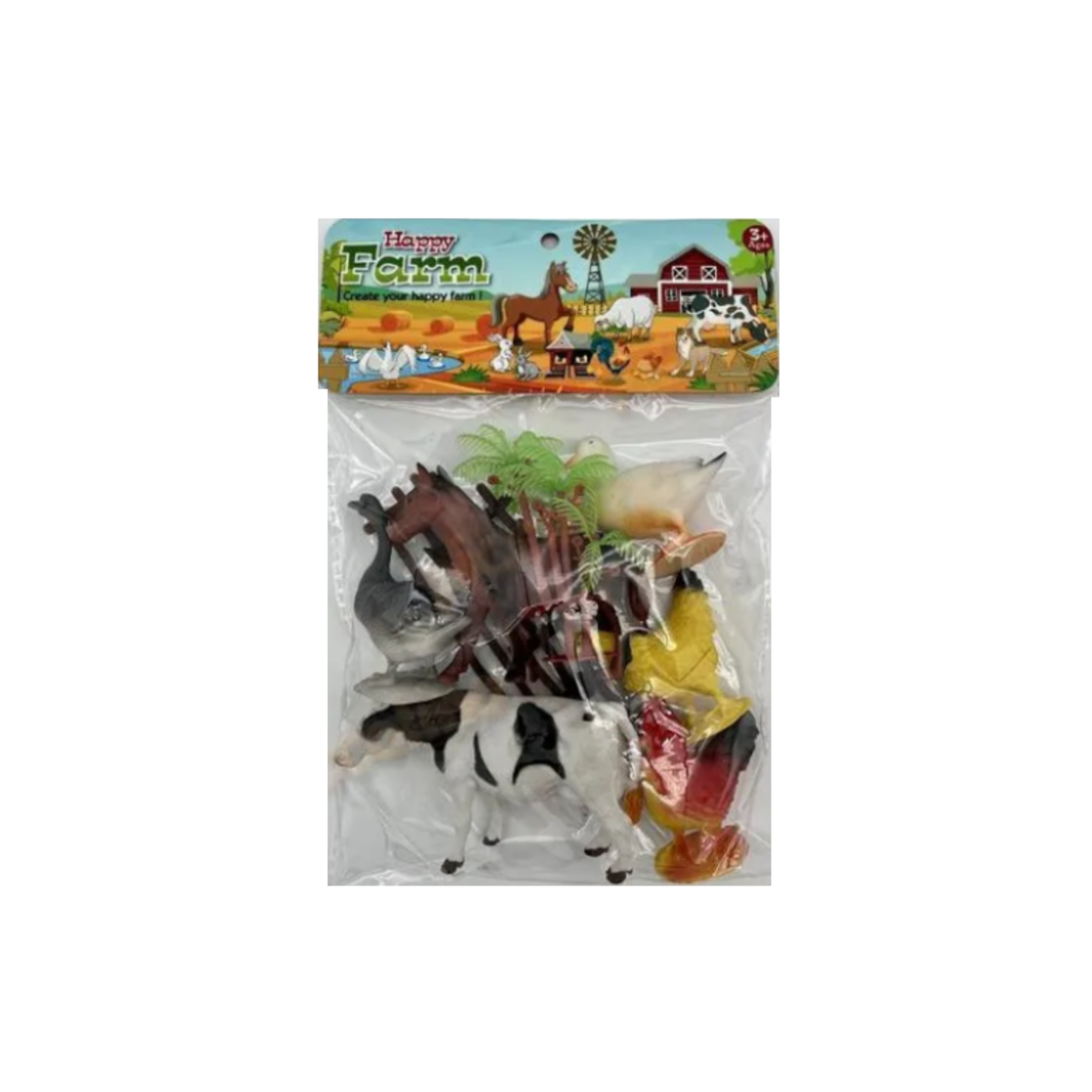 Set cu figurine animale de fermă - 9 buc - 103-4 - 308285