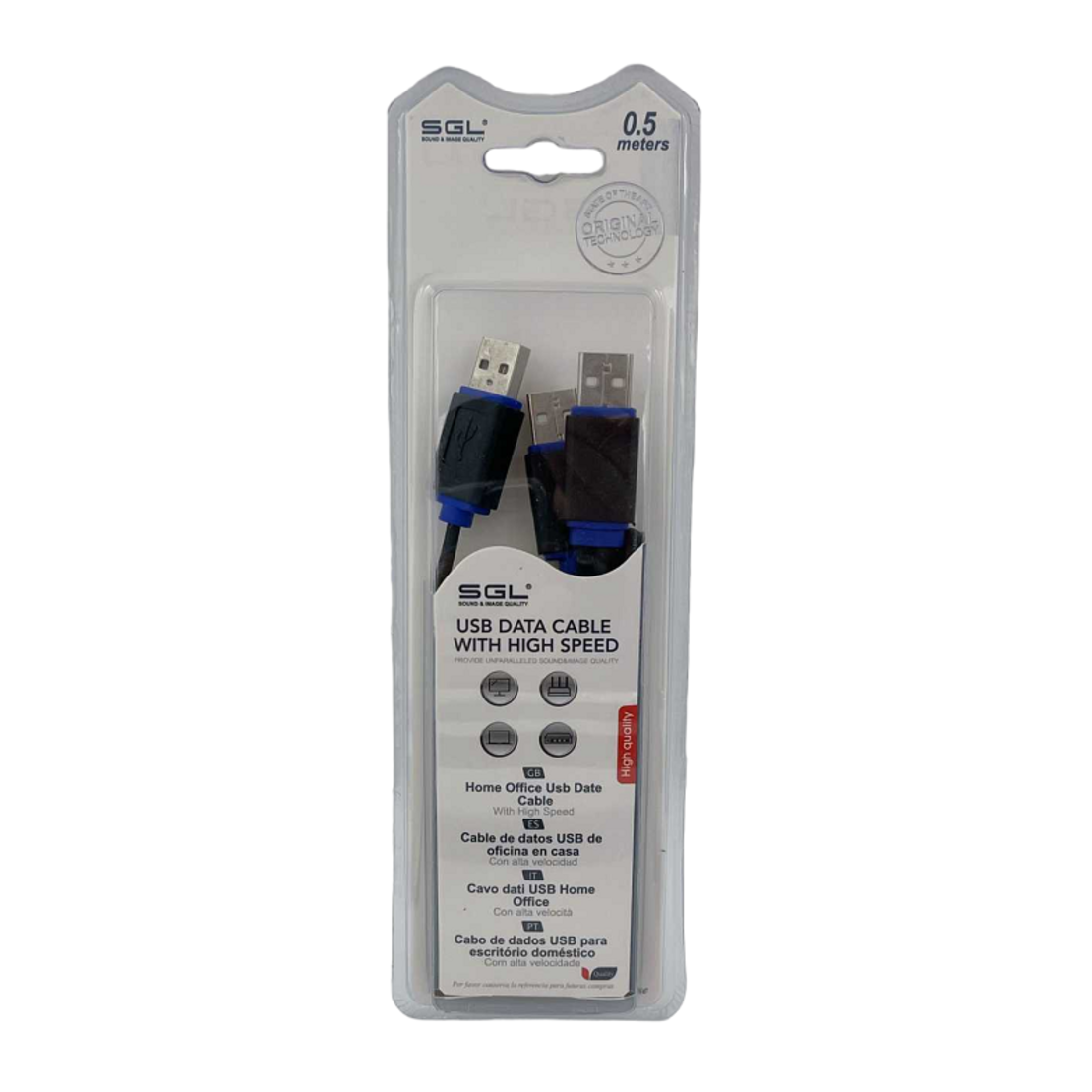 Cablu transfer de date - 1554 - USB A MAST/2 x USB A MAST - 50cm - 097961