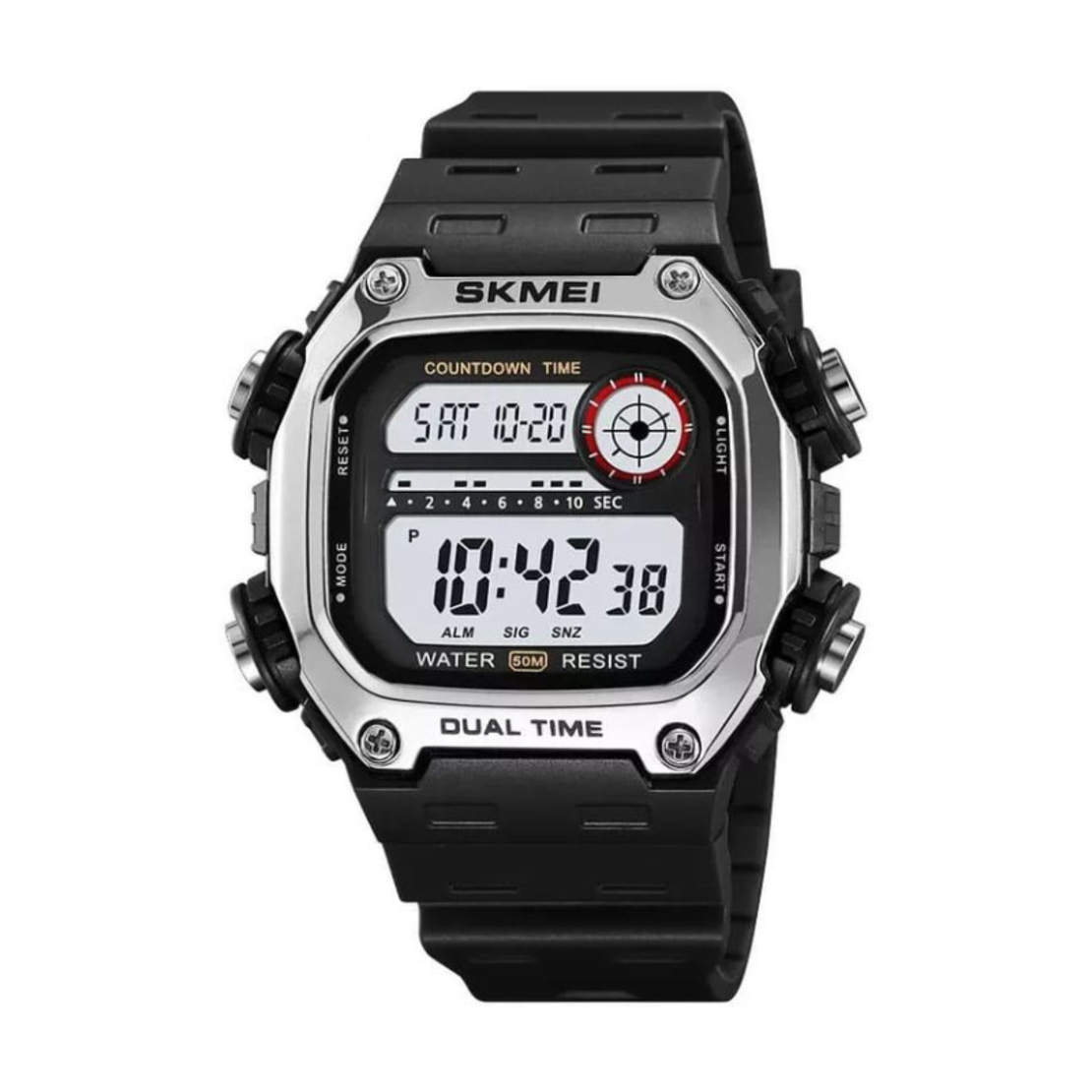 Ceas digital de mână - Skmei - 2126 - Argintiu