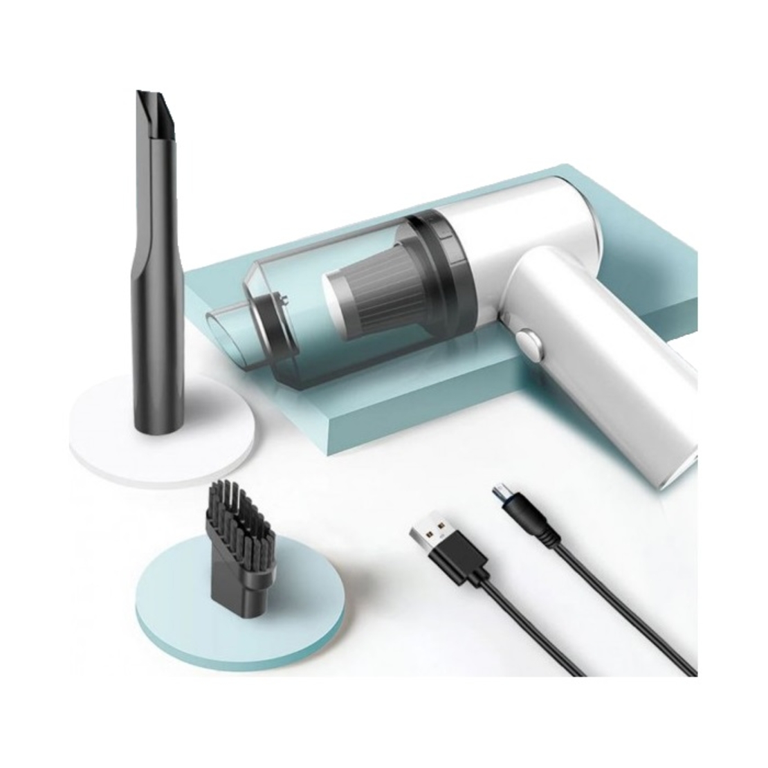 Aspirator portabil pentru mașină electrică - 883259 - Negru