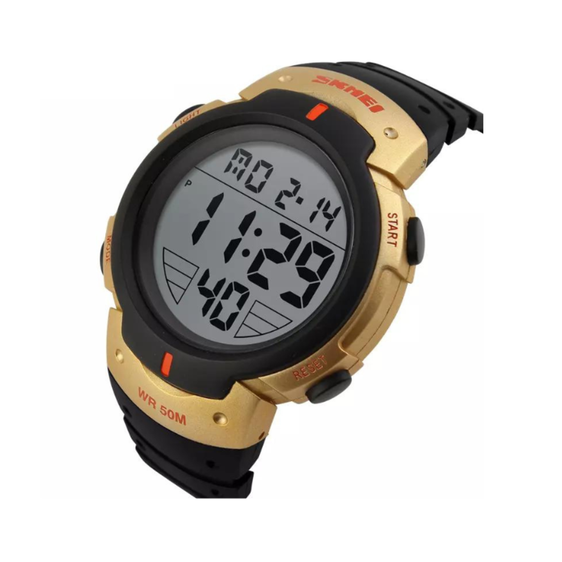 Ceas digital de mână - Skmei - 1068 - Aur