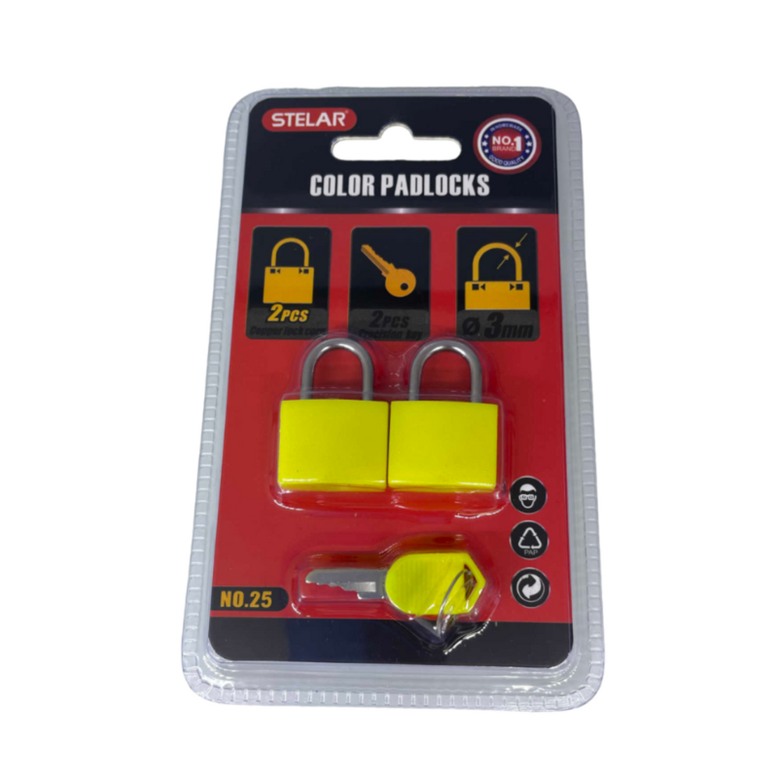 Set lacăt cu clemă scurtă - 2buc - 3mm - STELAR - TKS23 - 2buc - 586981