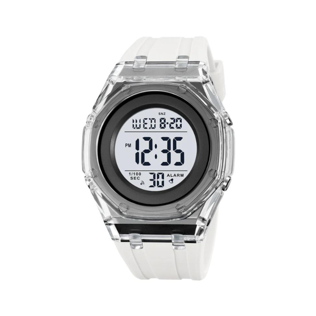 Ceas digital de mână - Skmei - 2063 - Alb
