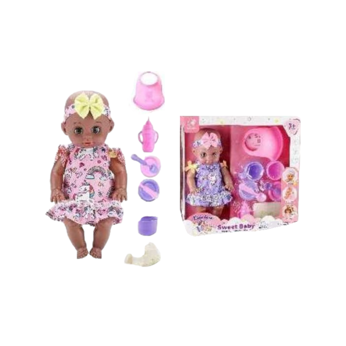 Păpușă cu accesorii de hrănire - WD2367AB31CM - 308227