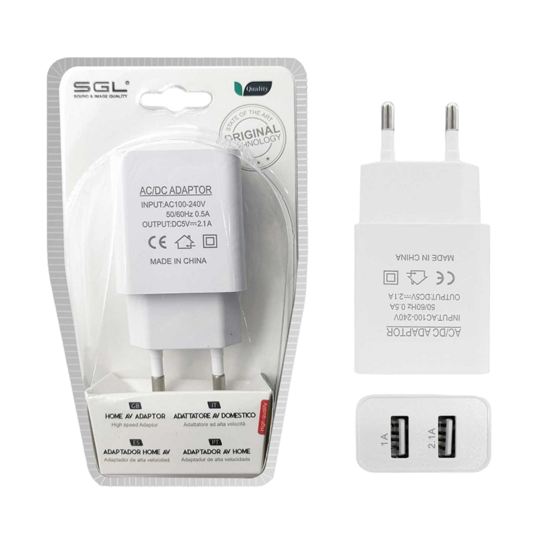Adaptor de încărcare cu 2 porturi USB - S2 - 099712