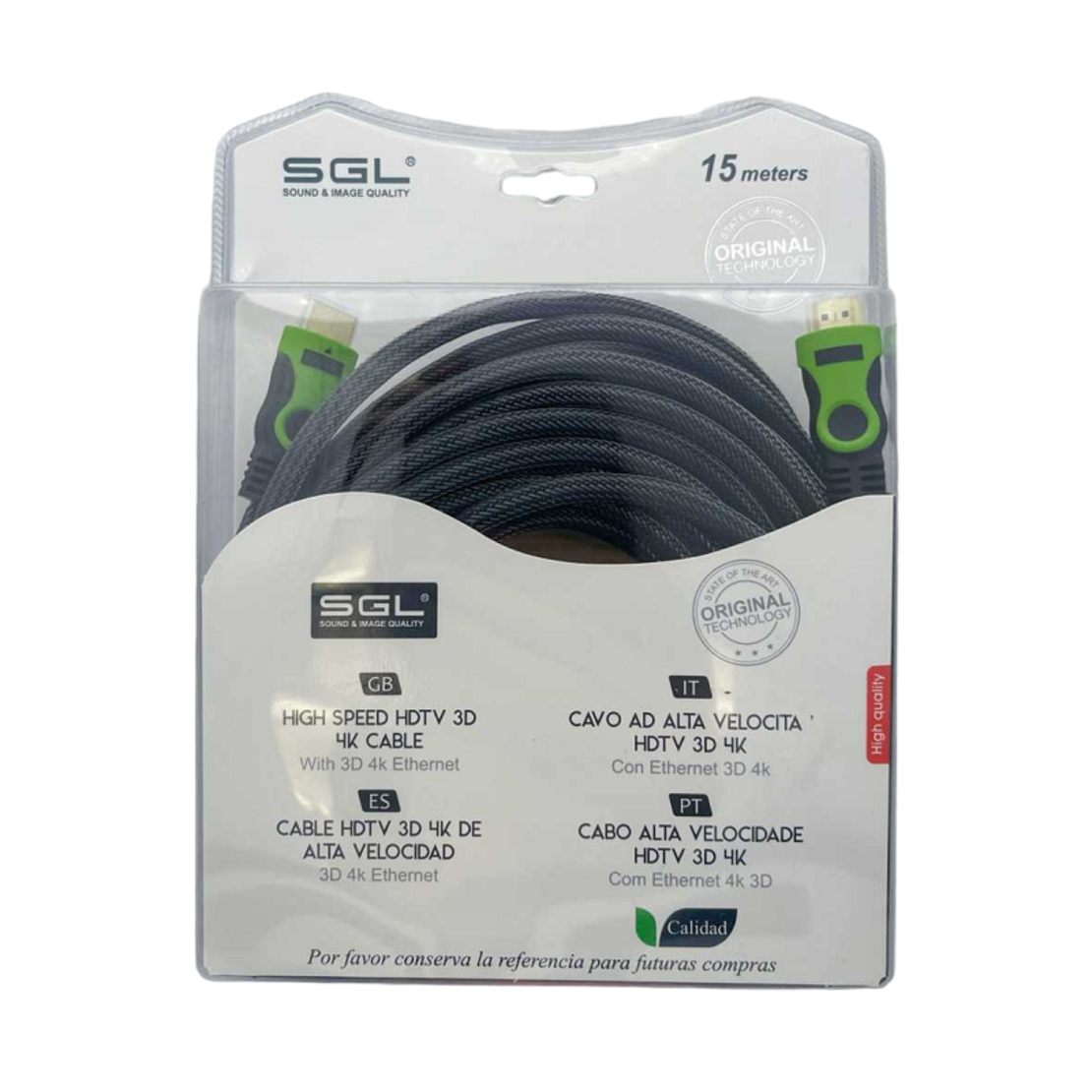 Cablu HDMI cu 2 conectori tată - B1593 - 1.4V - 15m - 094922