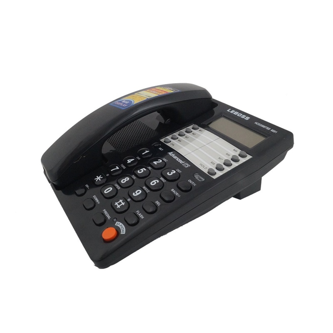 Telefon fix cu fir - 6001 - 060013 - negru