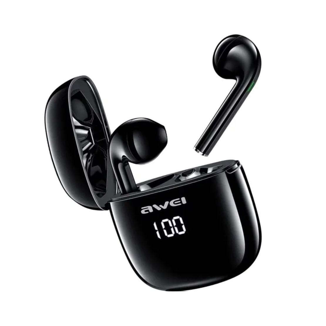 Căști fără fir cu carcasă de încărcare - Bluetooth- T28P - Awei - 888728 - Negru