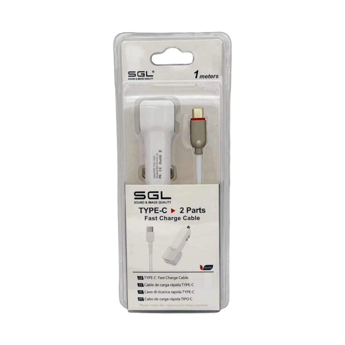 Incarcator bricheta auto cu 2 porturi USB - TypeC - FA1-V2 - 1m - 099637