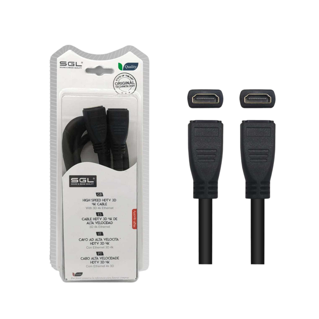 Cablu HDMI cu 2 conectori mamă - 1592cc - 1.5m - 095288