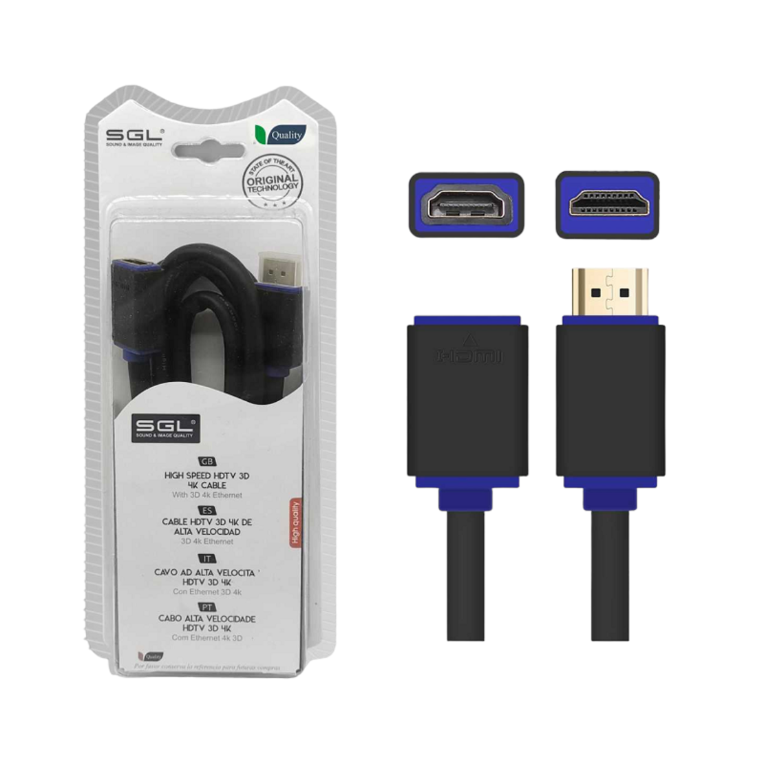 Cablu HDMI - A1592C-02 - mascul/fema - 098012