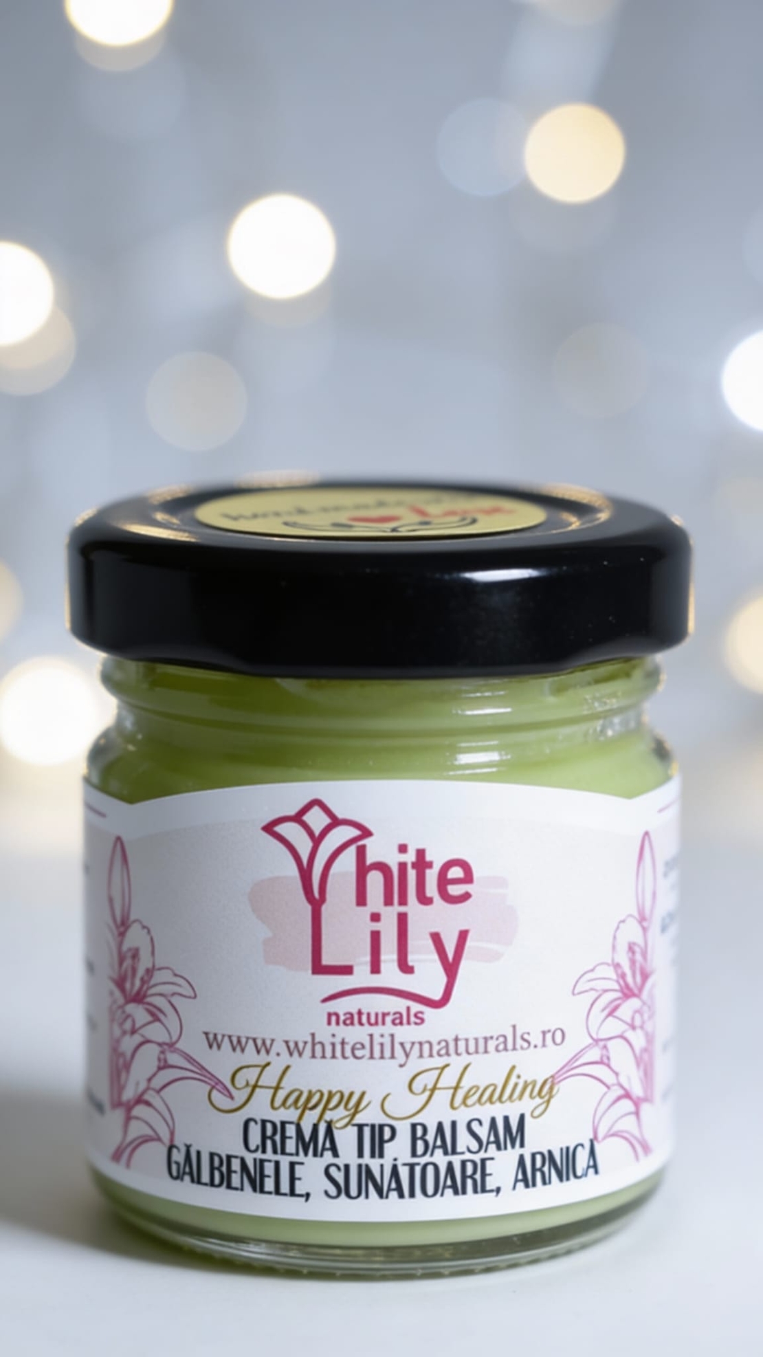 Cremă tip balsam cu gălbenele, sunătoare și arnică „Happy Healing”