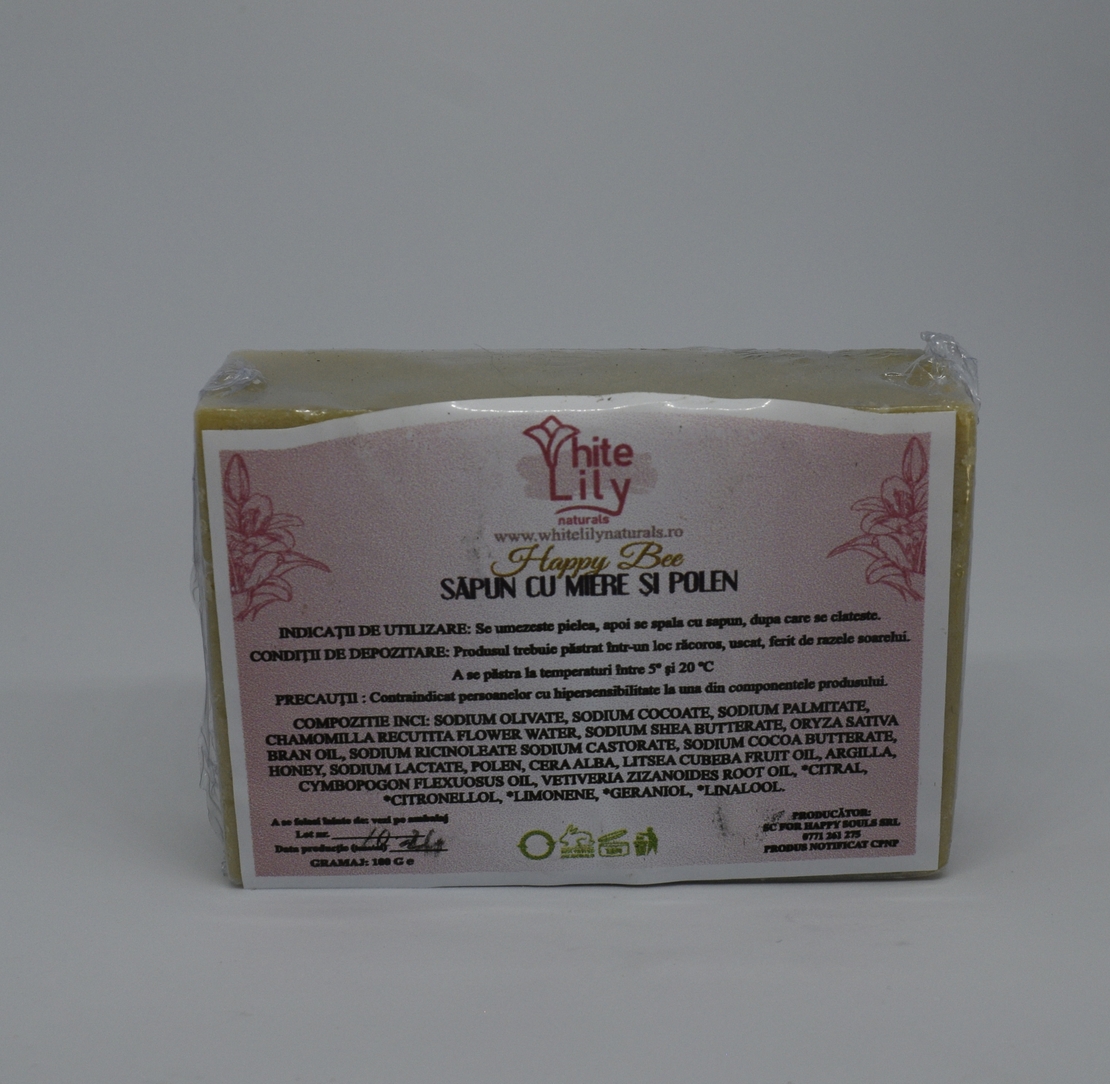 'Happy Bee' Soap with Honey & Pollen