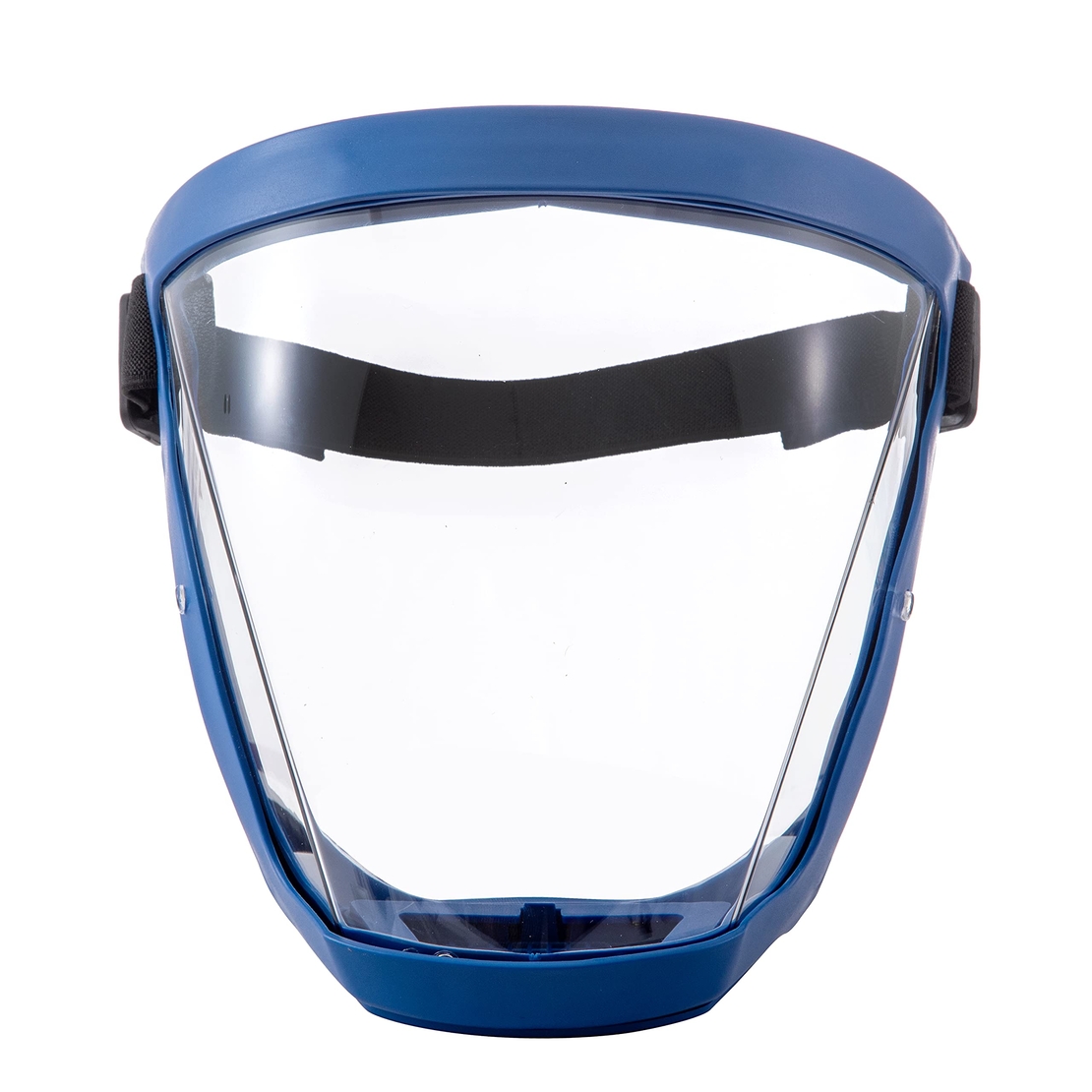 Viziera profesionala protectie faciala, Neo PRO, etansa, transparenta, usoara, dezinfectabila, reutilizabila, Albastra