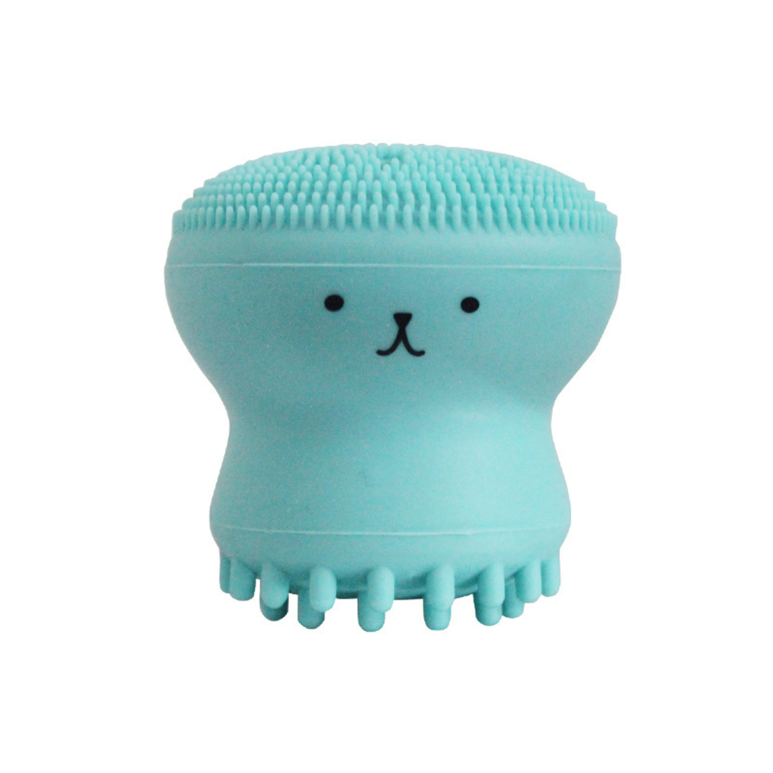 Dispozitiv curatare faciala si exfoliere din silicon, cu burete absorbant, deschide porii si inlatura delicat impuritatile, Neo™ Octopus, Verde