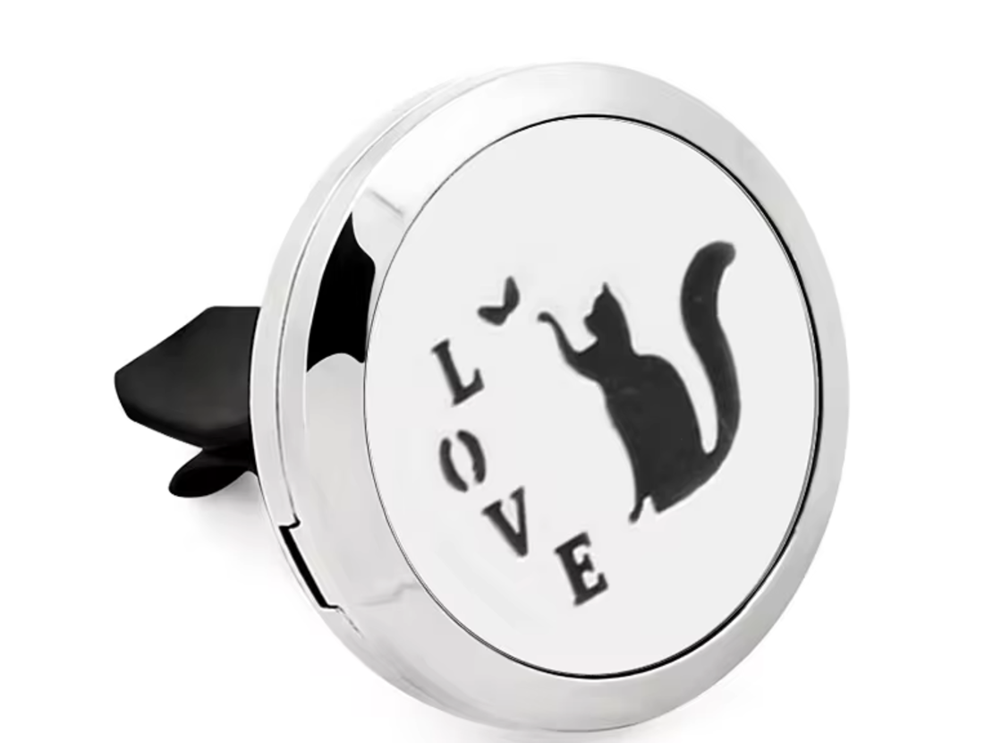 Odorizant Tip Difuzor Auto NEO™ pentru Difuzarea Pasiva a Uleiurilor Esentiale, model Baby CatLove