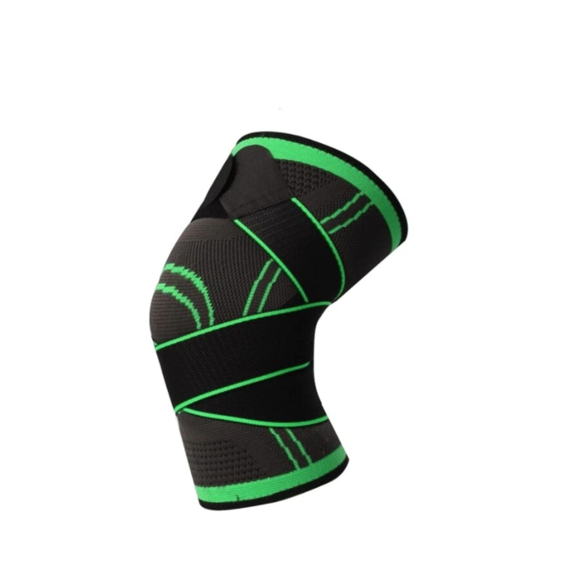 Genunchiera elastica ajustabila, Neo™, Verde/Negru, Marime L