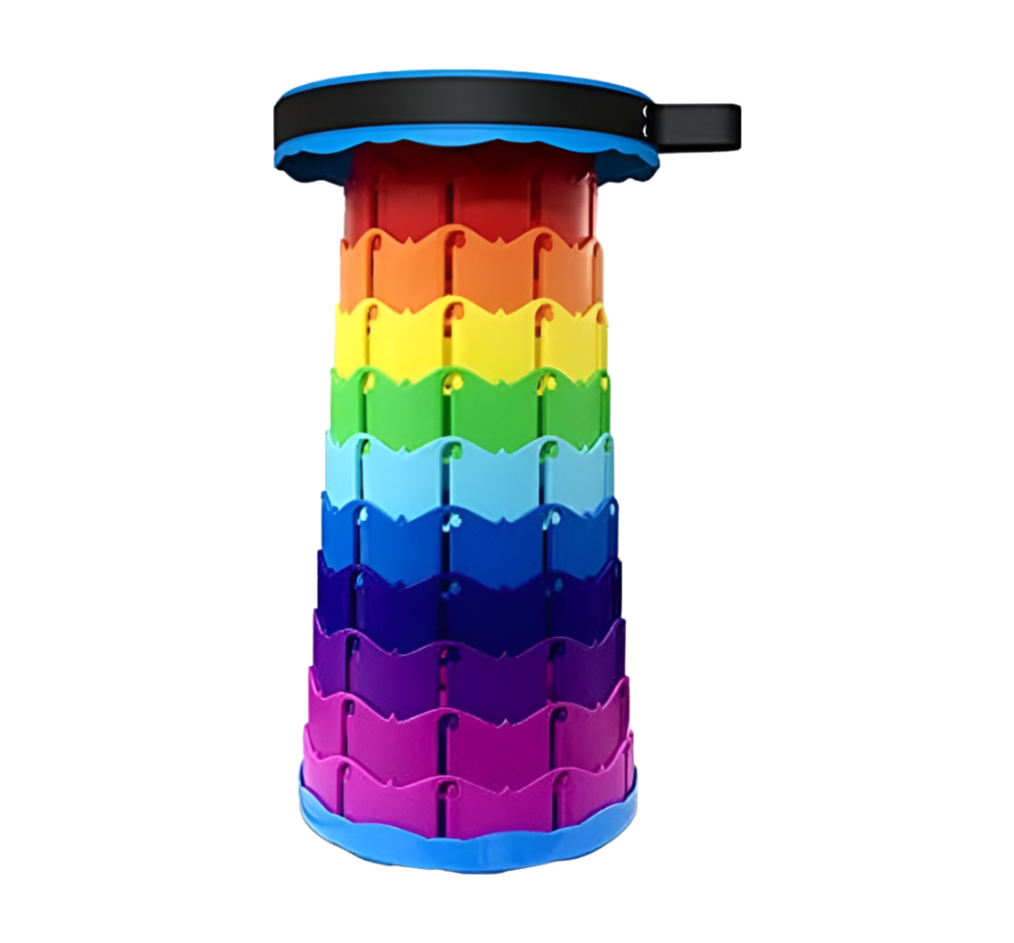 Scaun Telescopic Neo™ Portabil, universal, sustine 150 kg, ABS, Multicolor